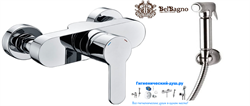 Гигиенический душ с настенным смесителем BELBAGNO TANARO TAN-ESDM-CRM хром TAN-ESDM-CRM - фото 101209