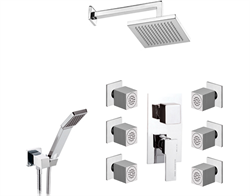 Душевая система Remer WELLNESS QUBIKA Q937S02 хром Q937S02 - фото 102902