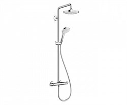 Душевая система с термостатом Hansgrohe Croma Select E 27256400 хром/белый 27256400 - фото 103871