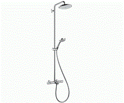 Душевая система с термостатом Hansgrohe Raindance 27223000 хром 27223000 - фото 103889