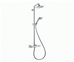 Душевая система с термостатом Hansgrohe Croma2 7135000 хром 27135000 - фото 103959