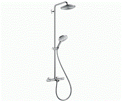 Душевая система с термостатом Hansgrohe Raindance 27117000 хром 27117000 - фото 104014