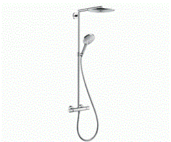 Душевая система с термостатом Hansgrohe Raindance 27114000 хром 27114000 - фото 104147