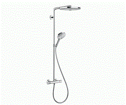 Душевая система с термостатом Hansgrohe Raindance Select 27133000 хром 27133000 - фото 104199