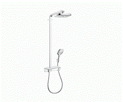 Душевая система с термостатом Hansgrohe Raindance Select 27126400 белый/хром 27126400 - фото 104250