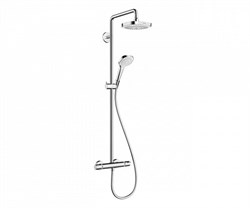 Душевая система с термостатом Hansgrohe Croma Select E 27257400 хром/белый 27257400 - фото 104296