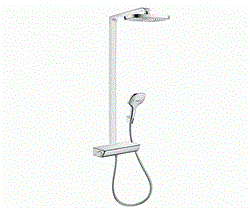 Душевая система с термостатом Hansgrohe Raindance Select 27128400 хром/белый 27128400 - фото 104303