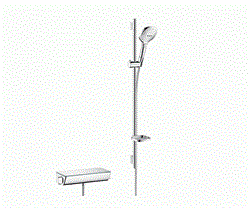 Душевая система с термостатом Hansgrohe Raindance Select  27039400 белый/хром 27039400 - фото 104364