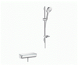 Душевая система с термостатом Hansgrohe Raindance Select 27038400 хром/белый 27038400 - фото 104368