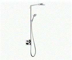 Душевая система скрытого монтажа с термостатом Hansgrohe Raindance 27192000 хром 27192000 - фото 104577