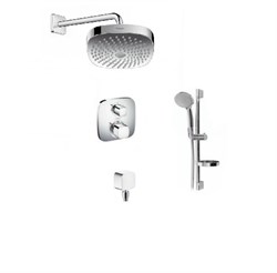 Душевая система скрытого монтажа с термостатом Hansgrohe Ecostat E 15708+26524 хром 15708+26524 - фото 106747