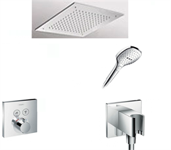 Душевая система скрытого монтажа с термостатом Hansgrohe Select 15763+26472 хром 15763+26472 - фото 106760