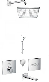 Душевая система скрытого монтажа с термостатом Hansgrohe Select 15762+26726 хром 15762+26726 - фото 106945