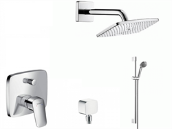 Душевая система скрытого монтажа Hansgrohe Logis 71405+ 2737 хром 14390 - фото 107100