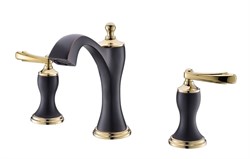 Timo Unari смеситель 7511/04 F black antique (раковина) врезной 3-х секционный 16156 - фото 113617