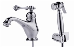 Смеситель для раковины с гигиеническим душем  GANZER SILESTIS GZ 77051 хром 17243 - фото 117087