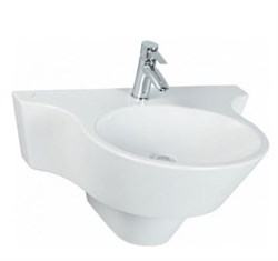 Подвесная раковина Creavit Amorf AF070 с полупьедесталом 17530 - фото 119279