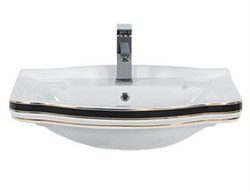 Раковина подвесная Creavit Klasik KL065.000K0 на 65 см декор КРОКОДИЛ 17581 - фото 119581