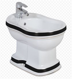 Биде напольное CREAVIT KLASIK KL500.000K0 декор КРОКОДИЛ 17727 - фото 120956