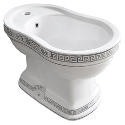 Биде напольное CREAVIT KLASIK KL500.000X0  декор ВЕРСАЧЕ ХРОМ 17728 - фото 120960