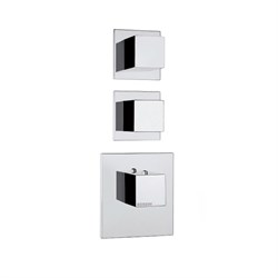 Термостатический смеситель Bossini HIGHFLOW Z032203.030 хром на 2 потребителя 19611 - фото 128287