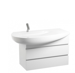 Тумба с раковиной Laufen Alessi one 4244700976311 на 900 мм, белый лак 19658