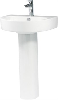 Раковина подвесная с пьедесталом BELBAGNO FLAY BB0115L+BB0102P на 56 см 20611 - фото 135526