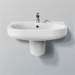 Раковина подвесная с полупьедесталом BELBAGNO VELLA BB8295L+BB8295L на 55 см 20686 - фото 136131