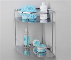 Полка металлическая двойная, угловая WasserKraft K-522 20923 - фото 137603