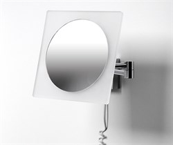 Зеркало с LED-подсветкой, 3-х кратным увеличением WasserKraft K-1008 21550 - фото 140481