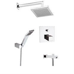 Душевая система с термостатом Remer QUBIKA THERMO QT 09 S03 хром 22883 - фото 147588