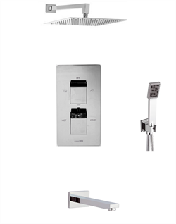Душевая система скрытого монтажа с термостатом WasserKraft АIme A0911544 22967 - фото 148276