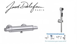 Гигиенический душ с термостатом Jacob Delafon Aleo E7235297258-CP-CP хром 23023 - фото 148727