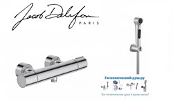 Гигиенический душ с термостатом Jacob Delafon Toobi E899197258-CP хром 23033 - фото 148811