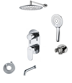 Душевая система скрытого монтажа Wasserkraft Dinkel A0305871 хром 23244 - фото 150415