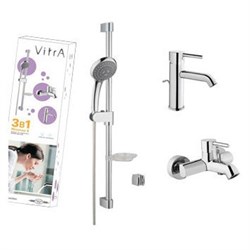 Комплект смесителей VITRA Minimax S A49153EXP 23639 - фото 153271