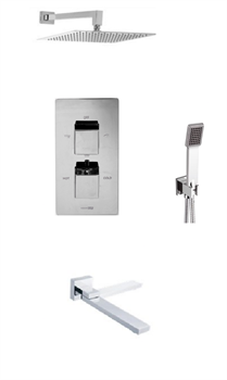 Душевая система скрытого монтажа с термостатом WasserKraft АIme A0911545 23909 - фото 154566