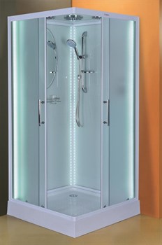 Душевая кабина Esbano ELEGANCIA ESBANO-L90CKR с LED освещением 90х90х210 25129 - фото 161037