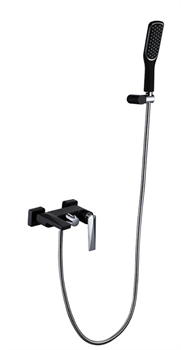 Смеситель для ванны Boheme Venturo 373-B черный/ хром 26284 - фото 166946