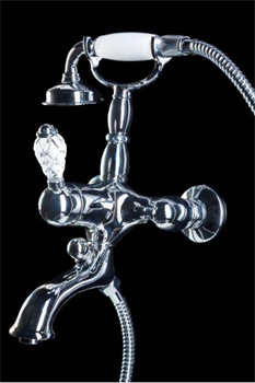 Смеситель для ванны Boheme Cristal 263-CRST хром 26429 - фото 167652
