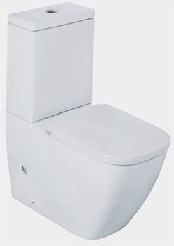Безободковый напольный унитаз EAGO - WA390P с крышкой микролифт 26817 - фото 169543