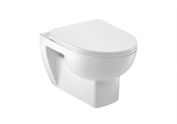Безободковый подвесной унитаз Jacob Delafon Odeon Up E4570-00 с крышкой микролифт 26994 - фото 171291