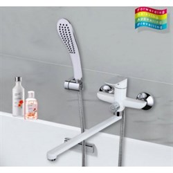 Смеситель для ванны Gappo Noar G2248 белый/хром 27452 - фото 173383