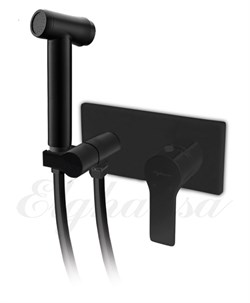 Гигиенический душ со встраиваемым смесителем Elghansa Berkshire 15Q0943-Black (Set-84) черный матовый 27573 - фото 173711