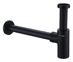Сифон для раковины WasserKraft Elbe A094 черный матовый 27889 - фото 175583
