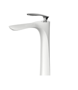 Смеситель для раковины Grocenberg  GB3001WC белый/хром 28009 - фото 176195