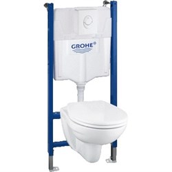 Комплект инсталляция и унитаз подвесной GROHE Rapid SL Solido 39117000 28155 - фото 176939