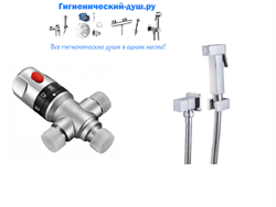 Гигиенический душ скрытого монтажа с термостатом Ganzer Termo GZ 20395581 28248 - фото 177573