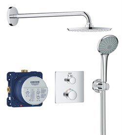 Душевая система скрытого монтажа с термостатом GROHE Grohtherm 34734000 28304 - фото 178142