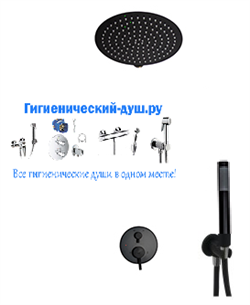 Душевая система скрытого монтажа RGW SP-52NO черный матовый 28822 - фото 180297